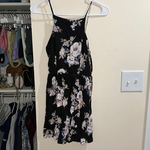 black floral sundress